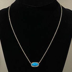 Kendra Scott Eliza Turquoise Pendant Necklace